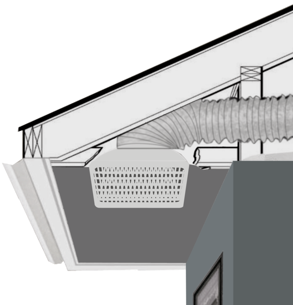 healthy house ducting to the outside